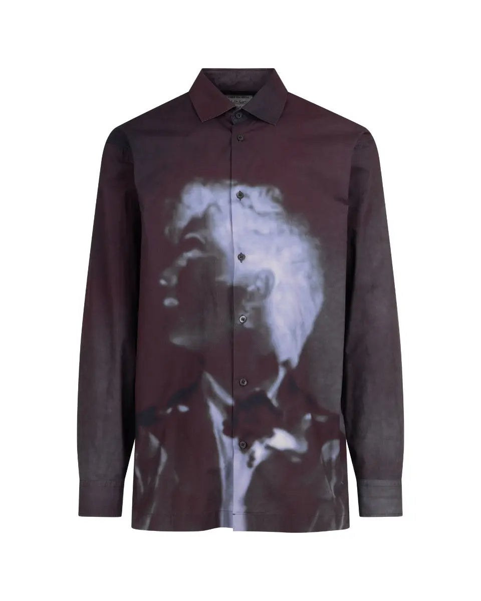 Dries Van Noten x Len Lye "Rainbow Dance" purple shirt Dries Van Noten