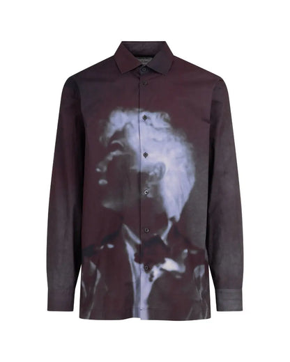 Dries Van Noten x Len Lye "Rainbow Dance" purple shirt Dries Van Noten