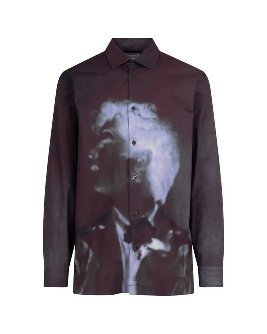 Dries Van Noten x Len Lye "Rainbow Dance" purple shirt Dries Van Noten