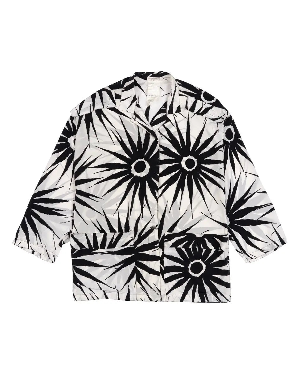 Gianni Versace abstract floral button-up shirt heathen.store.poland