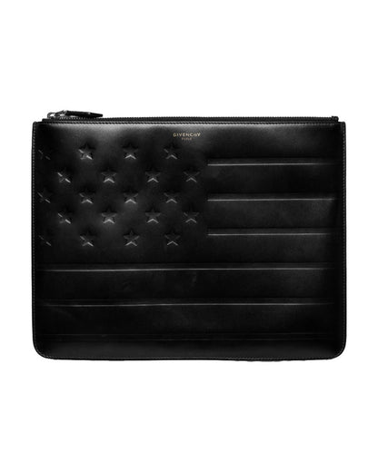 Givenchy American Flag embossed clutch bag Givenchy