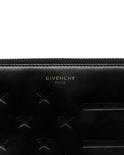 Givenchy American Flag embossed clutch bag Givenchy