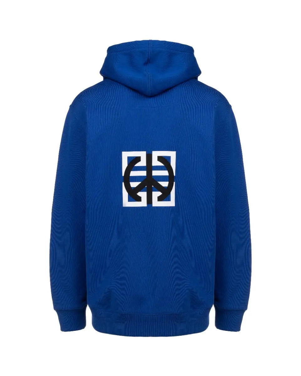 Givenchy Intrasia 4G Peace royal blue hoodie