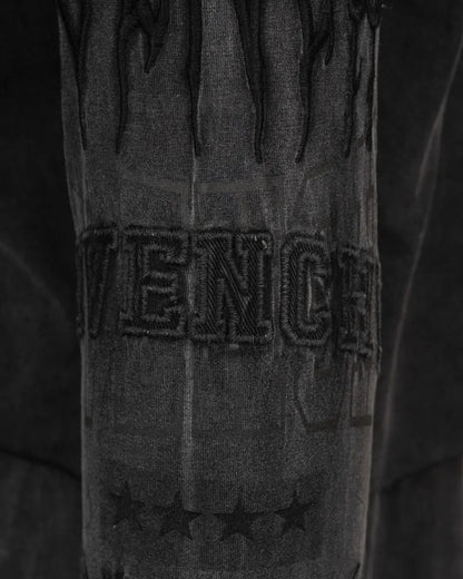Givenchy multi-layered washed grey hoodie Givenchy