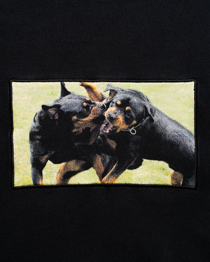 Givenchy Rottweiler embroidery black crewneck sweatshirt Givenchy