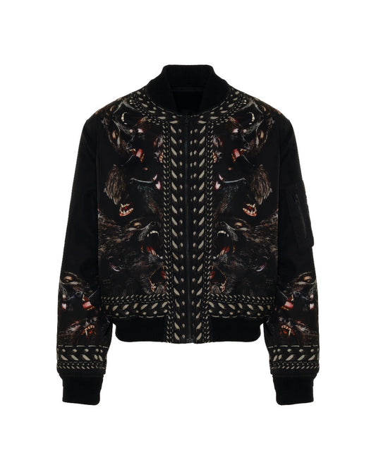 Givenchy Screaming Monkeys all-over print bomber jacket Givenchy