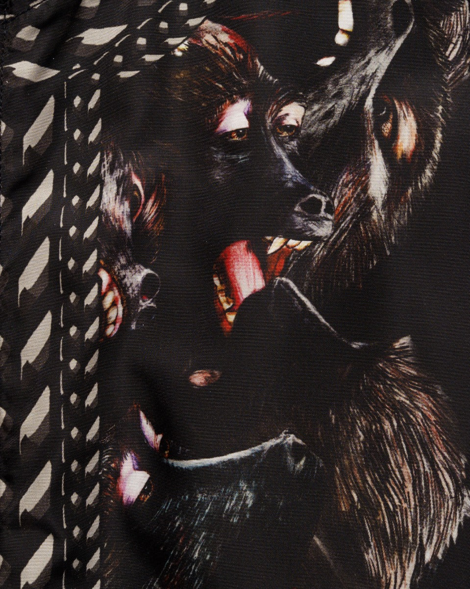 Givenchy Screaming Monkeys all-over print bomber jacket