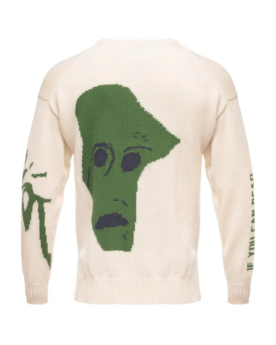 Dior x Cactus Jack cream white oversized sweater