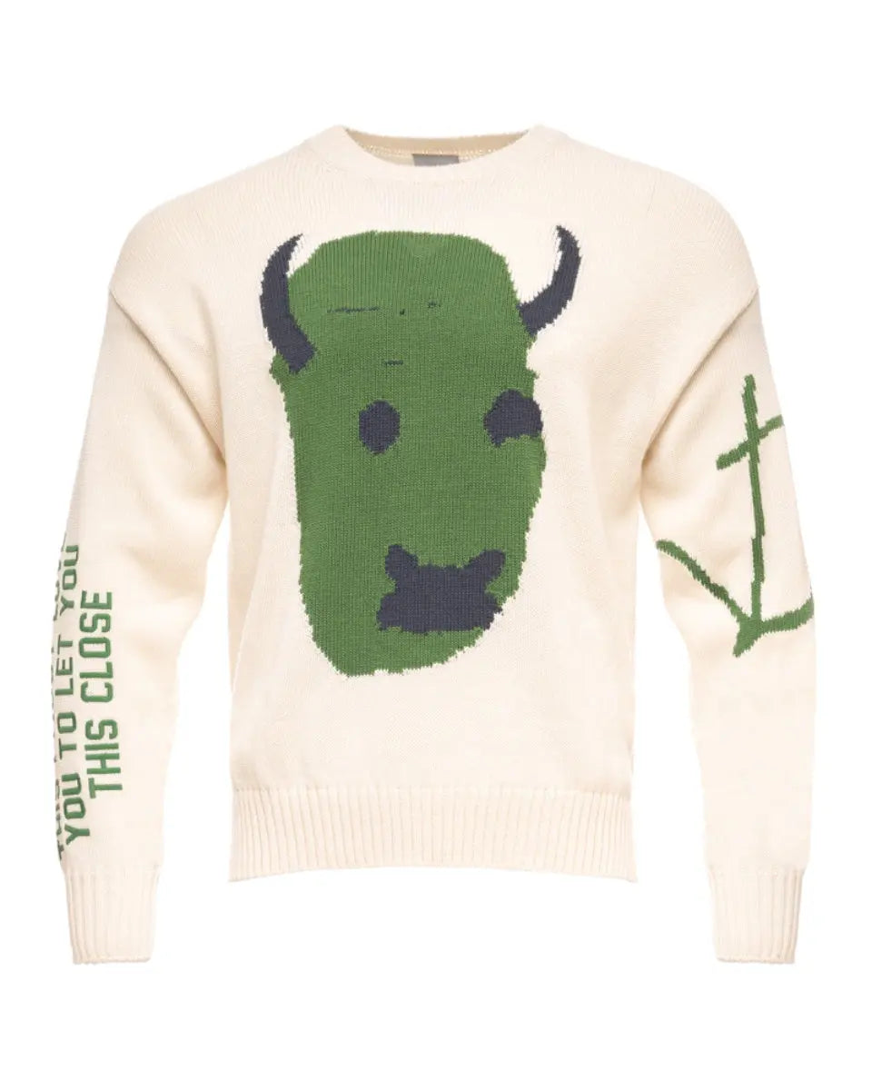 Dior x Cactus Jack cream white oversized sweater