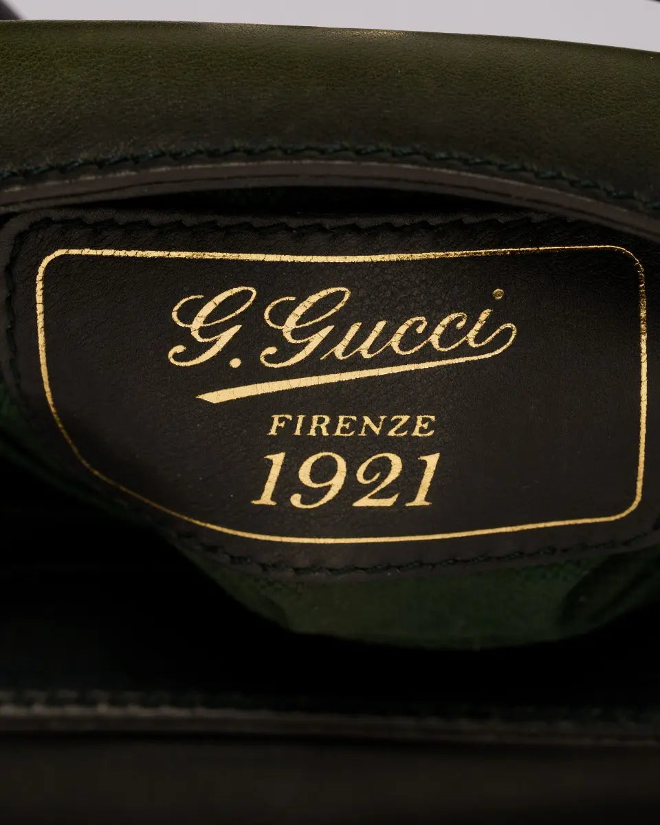 Gucci 1955 Horsebit gradient green clutch bag