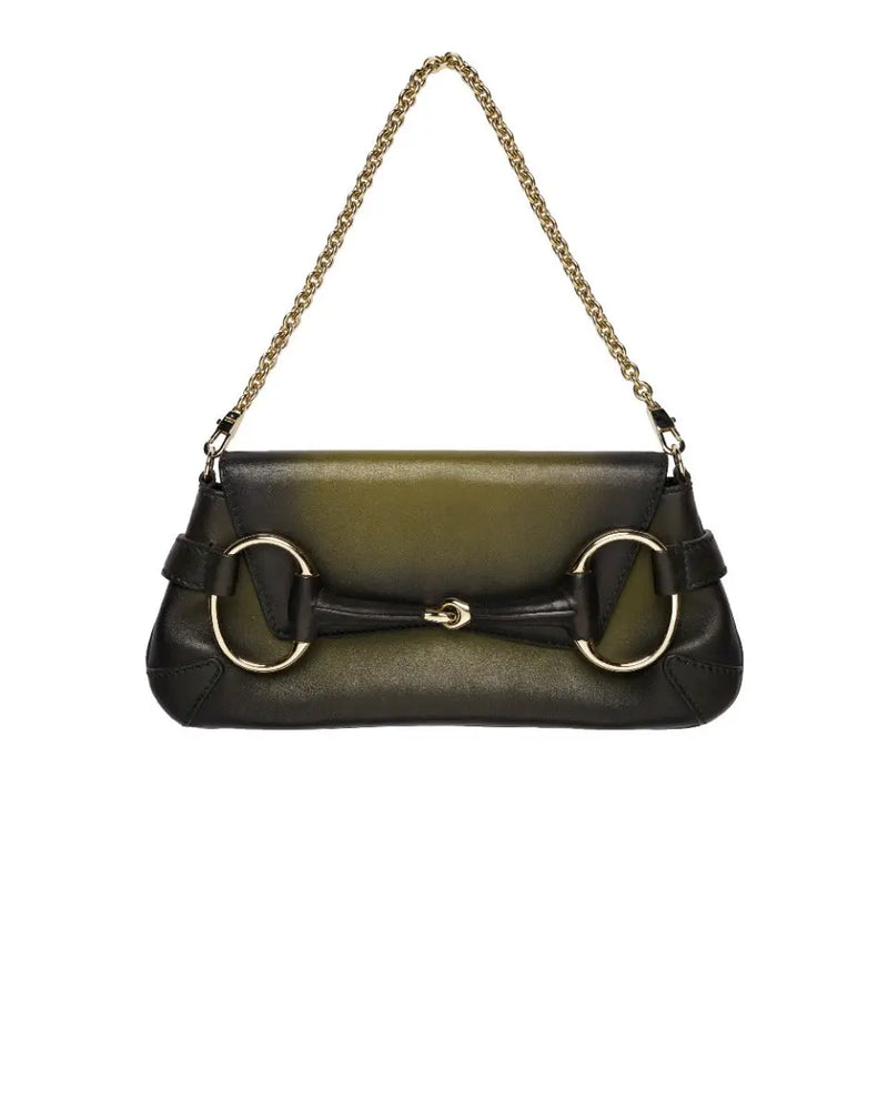 Gucci 1955 Horsebit gradient green clutch bag thumbnail