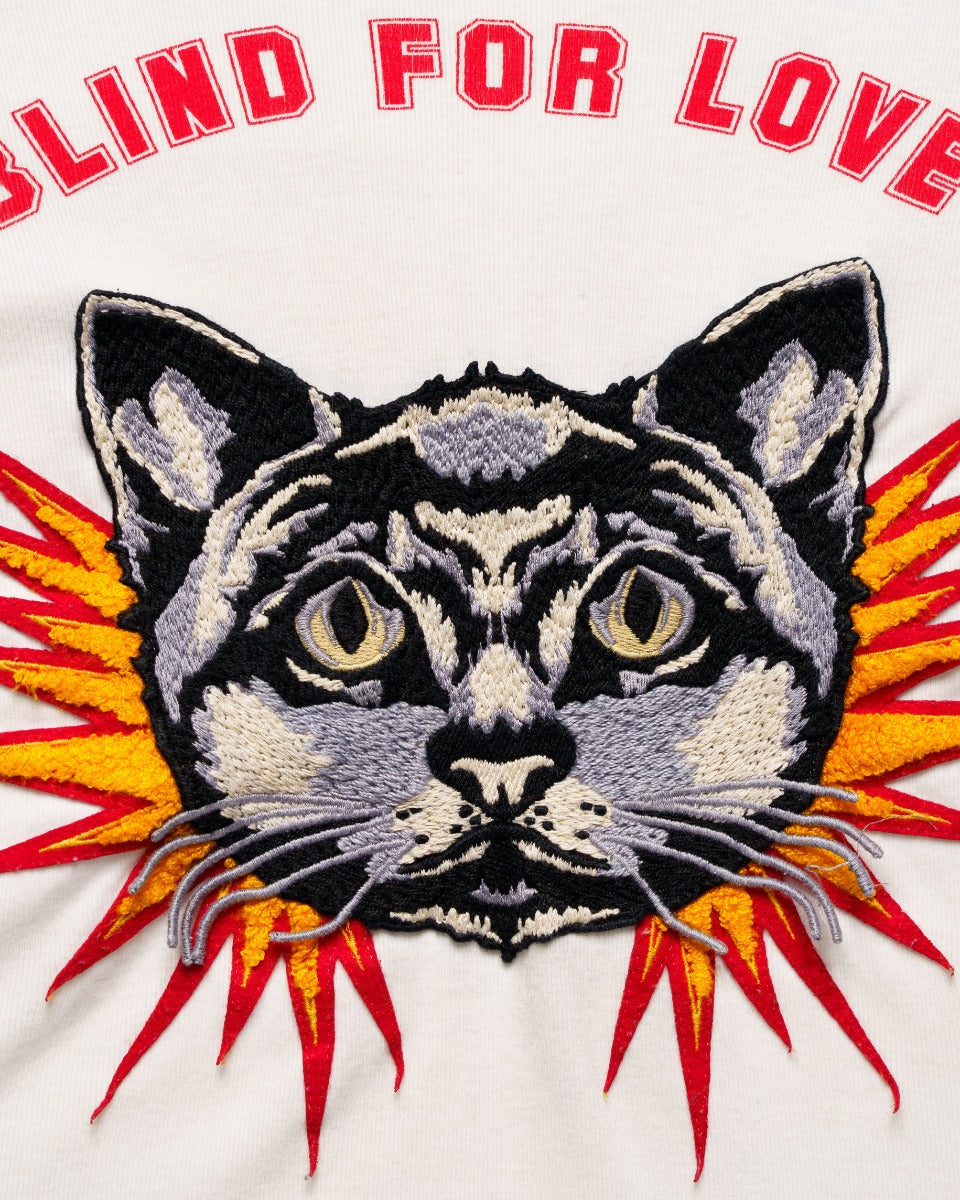 Gucci "Blind for Love" cat embroidery t-shirt