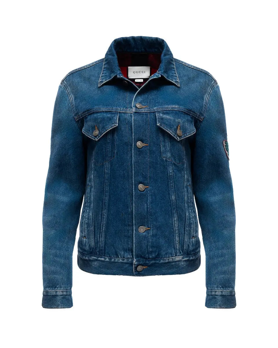 Gucci "L'Aveugle Par Amour" tiger denim jacket