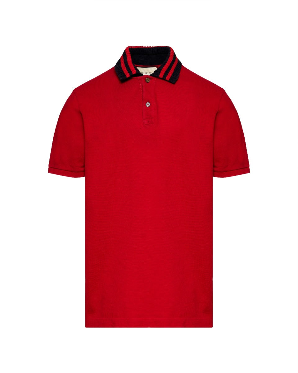 Gucci "Loved" red polo collar t-shirt Gucci