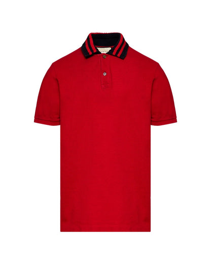 Gucci "Loved" red polo collar t-shirt Gucci