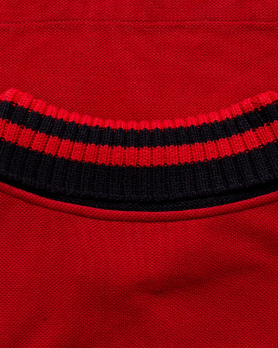 Gucci "Loved" red polo collar t-shirt