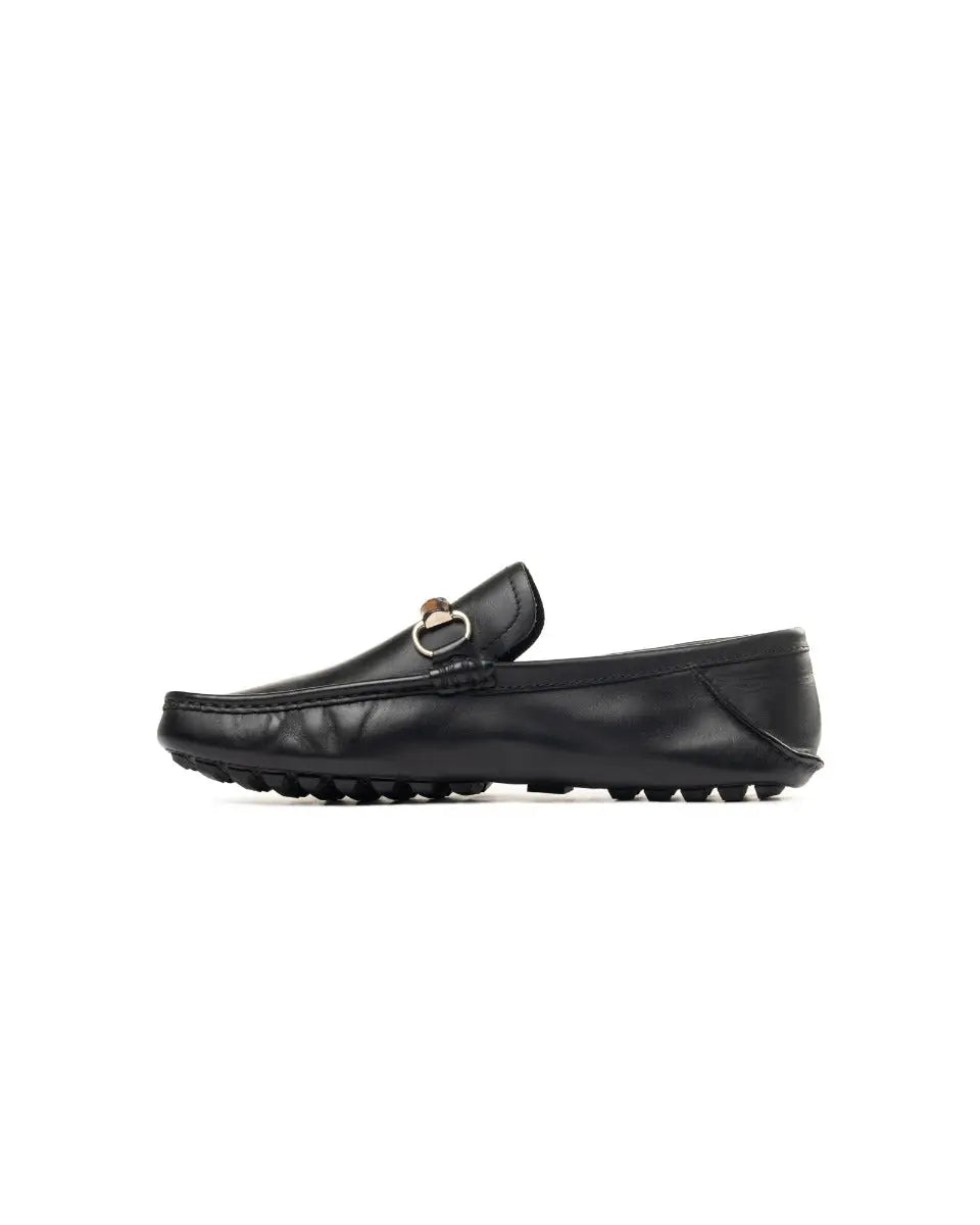 Gucci Bamboo Horsebit black leather shoes