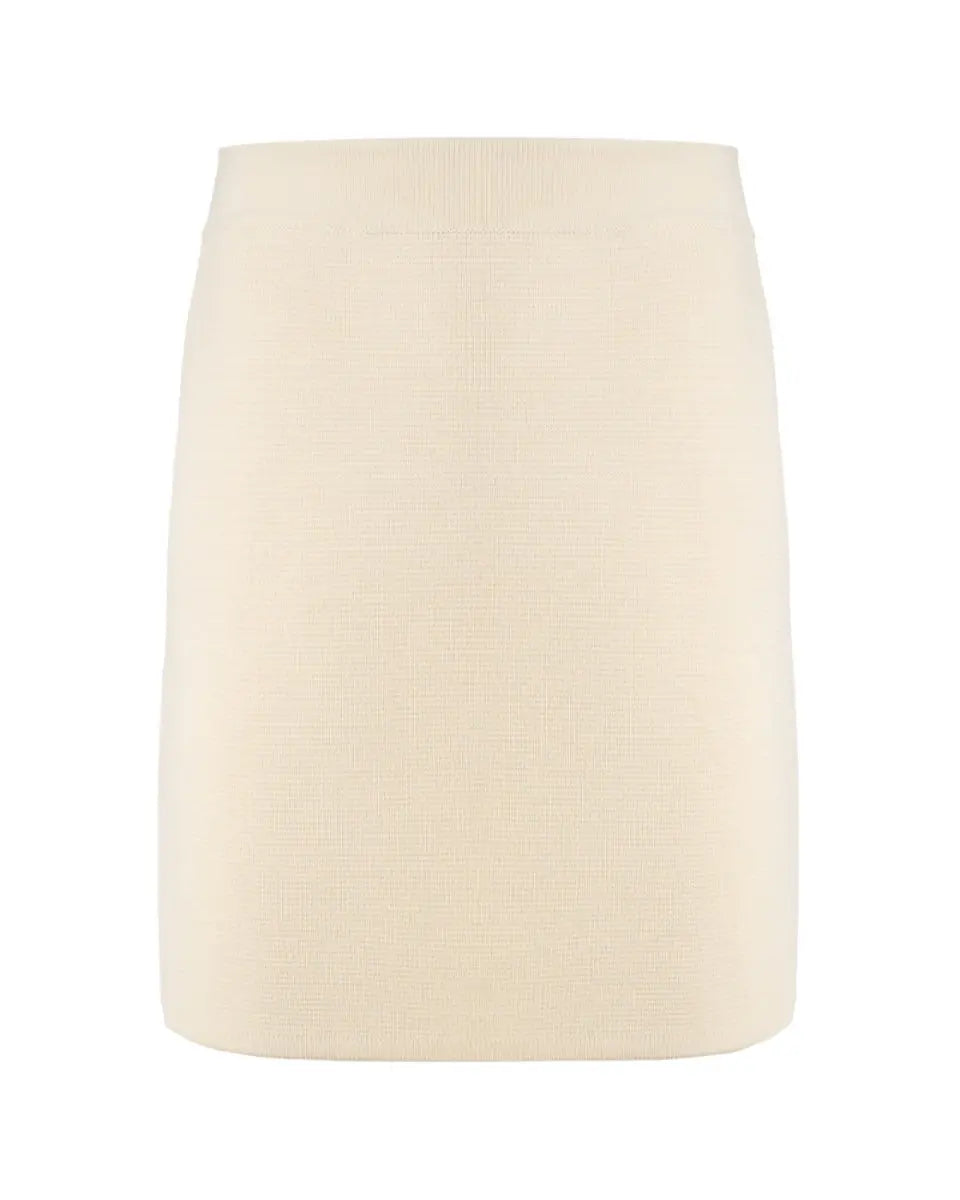 Gucci cream white knitted pencil skirt
