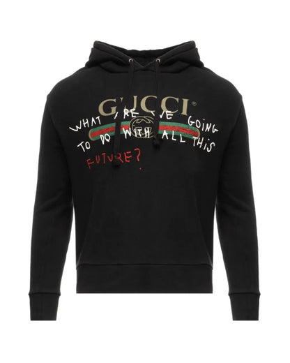 Gucci Coco Capitán "What are we going to do with all this future?" black hoodie Gucci