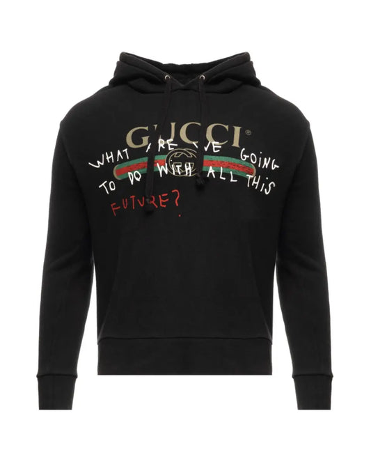 Gucci Coco Capitán "What are we going to do with all this future?" black hoodie Gucci
