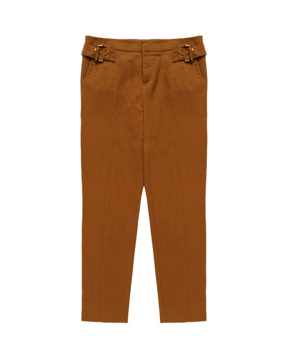 Gucci gold buckled tailored pants Gucci