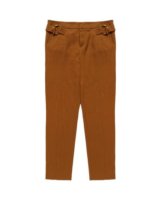 Gucci gold buckled tailored pants Gucci