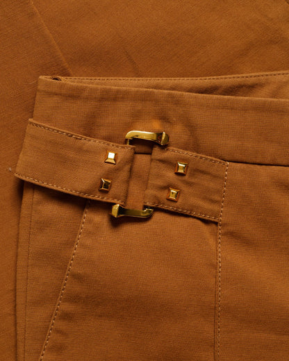 Gucci gold buckled tailored pants Gucci