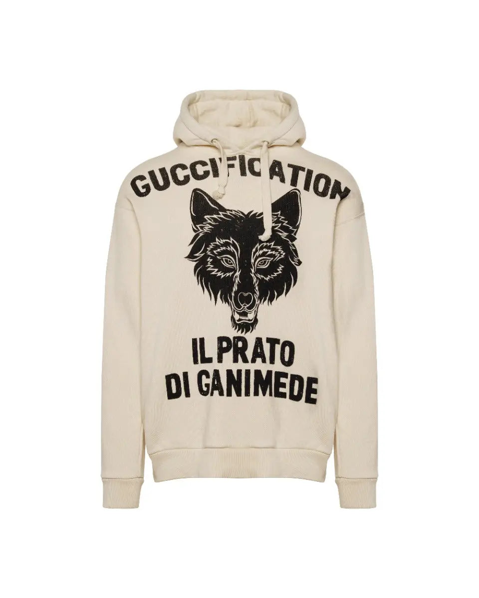 Gucci Guccification "il Prato Di Ganimede" fox print hoodie Gucci