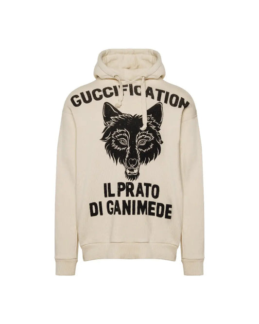 Gucci Guccification "il Prato Di Ganimede" fox print hoodie Gucci