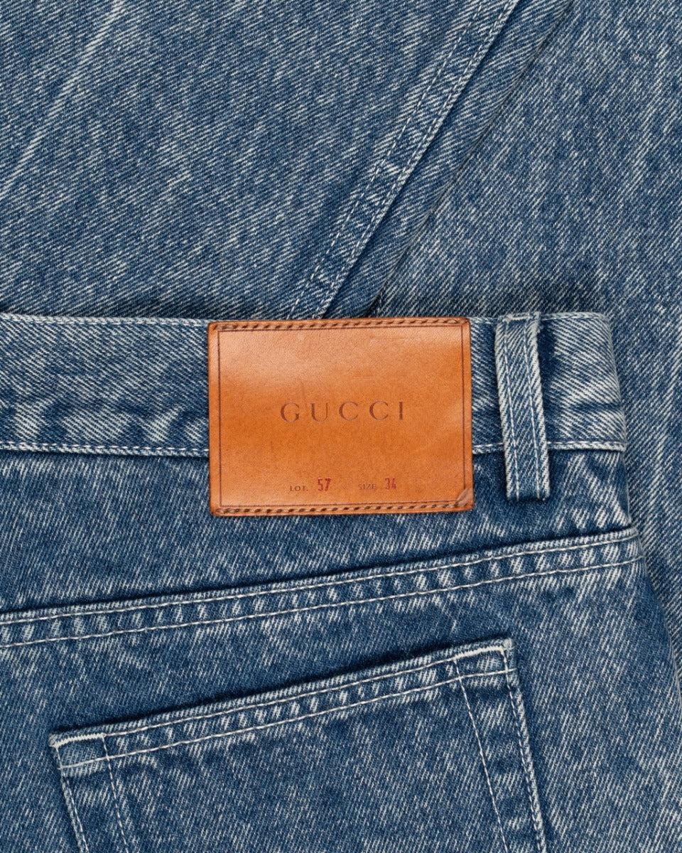 Gucci Ice stone washed denim pants