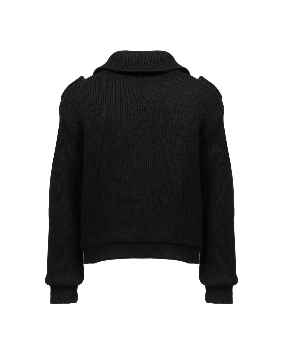 Gucci knitted biker jacket