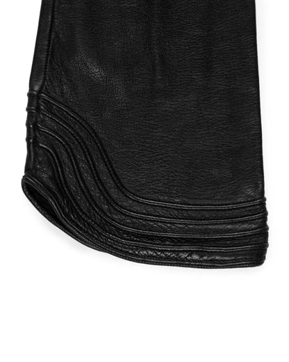 Gucci long leather moto gloves Gucci