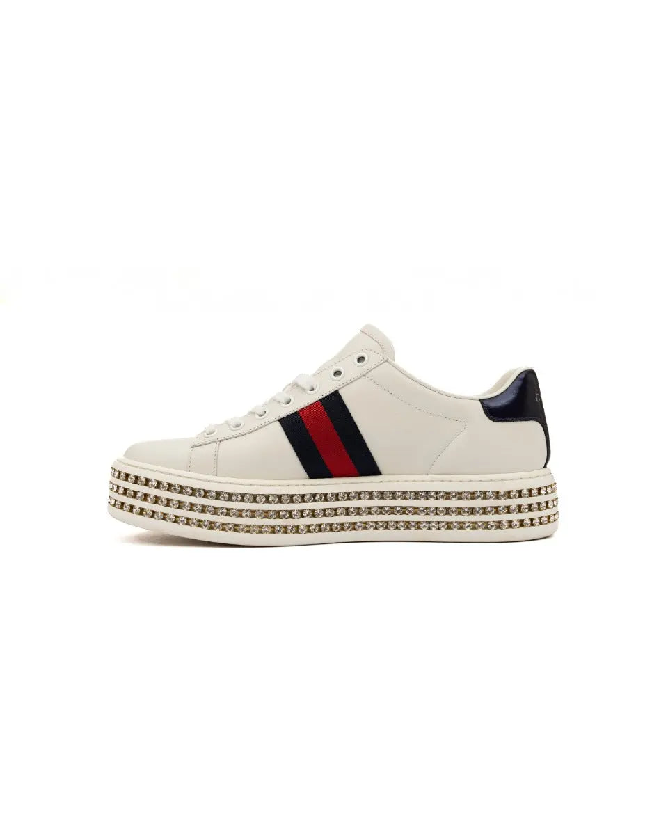 Gucci New Ace crystal platform sneakers Gucci