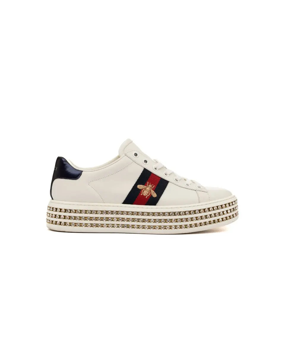 Gucci New Ace crystal platform sneakers Gucci