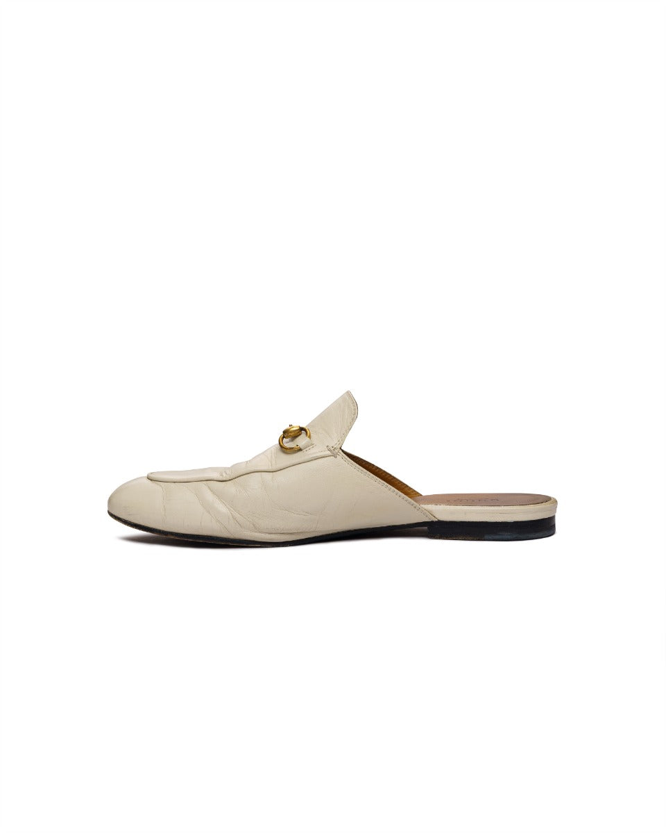 Gucci Princetown white leather mules Gucci