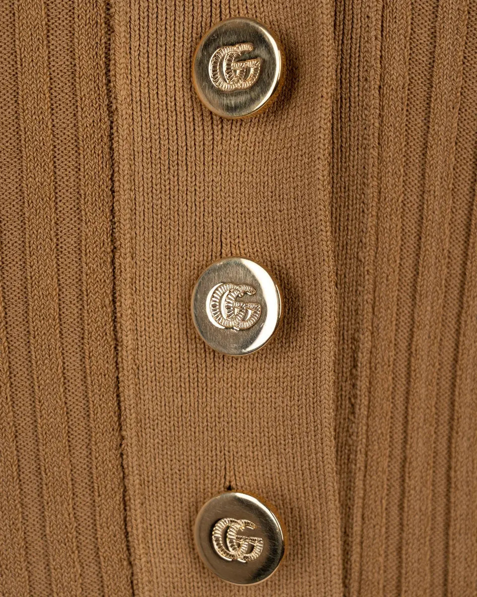 Gucci ribbed polo collar sweater Gucci