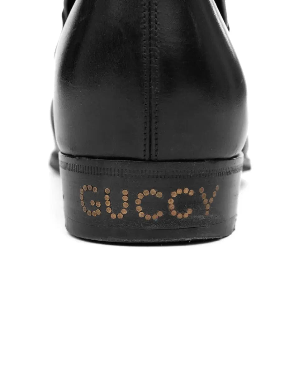 Gucci Kingsnake buckle ankle boots