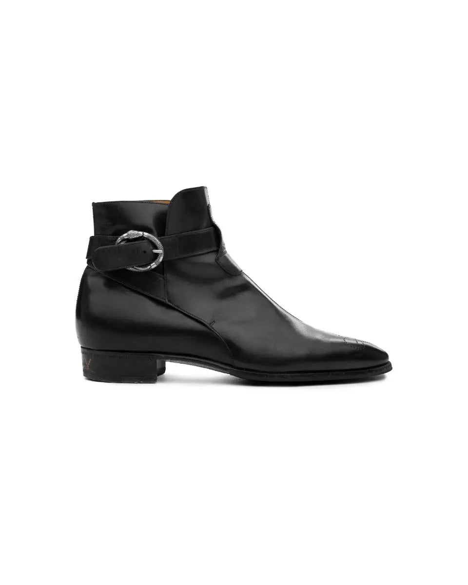 Gucci Kingsnake buckle ankle boots Gucci