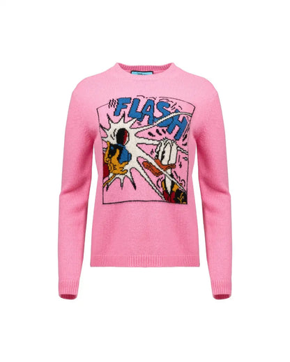Gucci x Disney "Flash" Donald Duck comic pink sweater Gucci