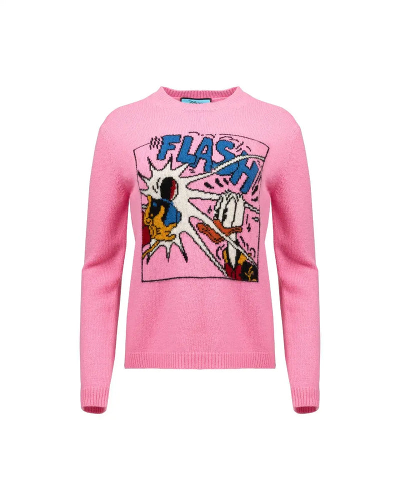 Gucci x Disney "Flash" Donald Duck Comic Pink Sweater thumbnail