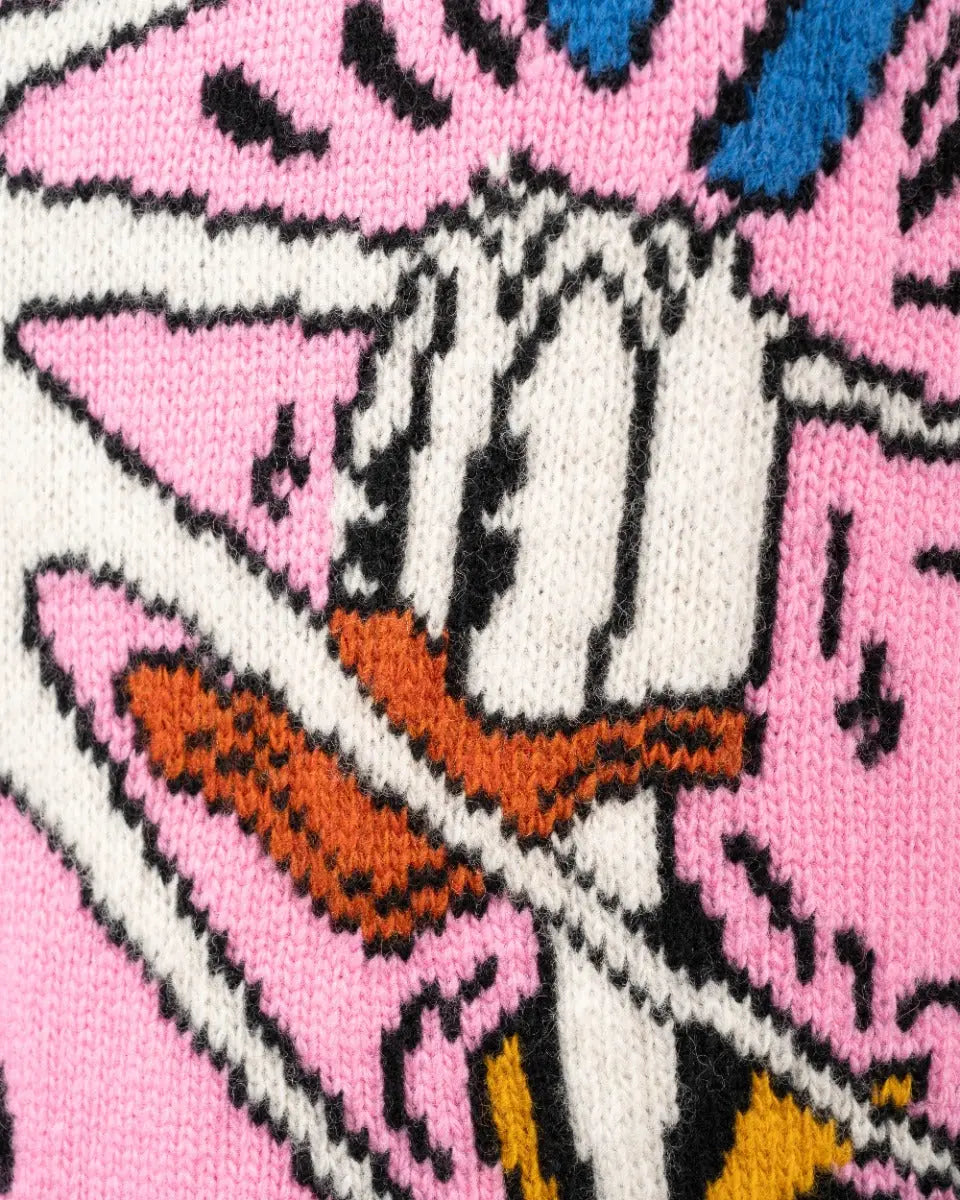 Gucci x Disney "Flash" Donald Duck Comic Pink Sweater