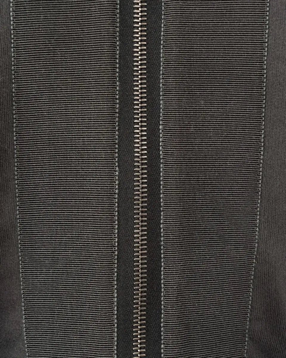 Haider Ackermann oversized double-layer dark-grey perth cotton zip sweatshirt Haider Ackermann