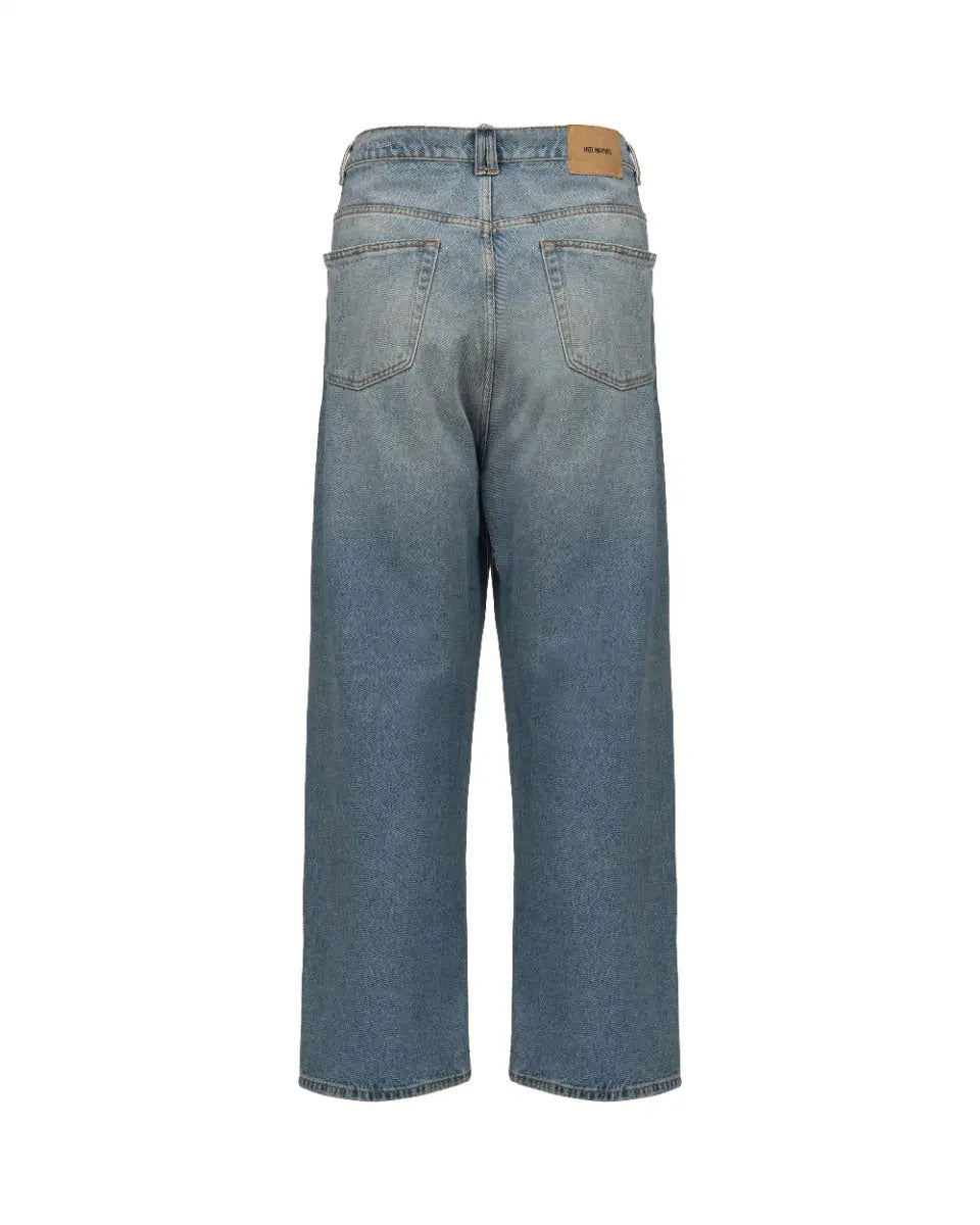 Hed Mayner blue faded denim pants