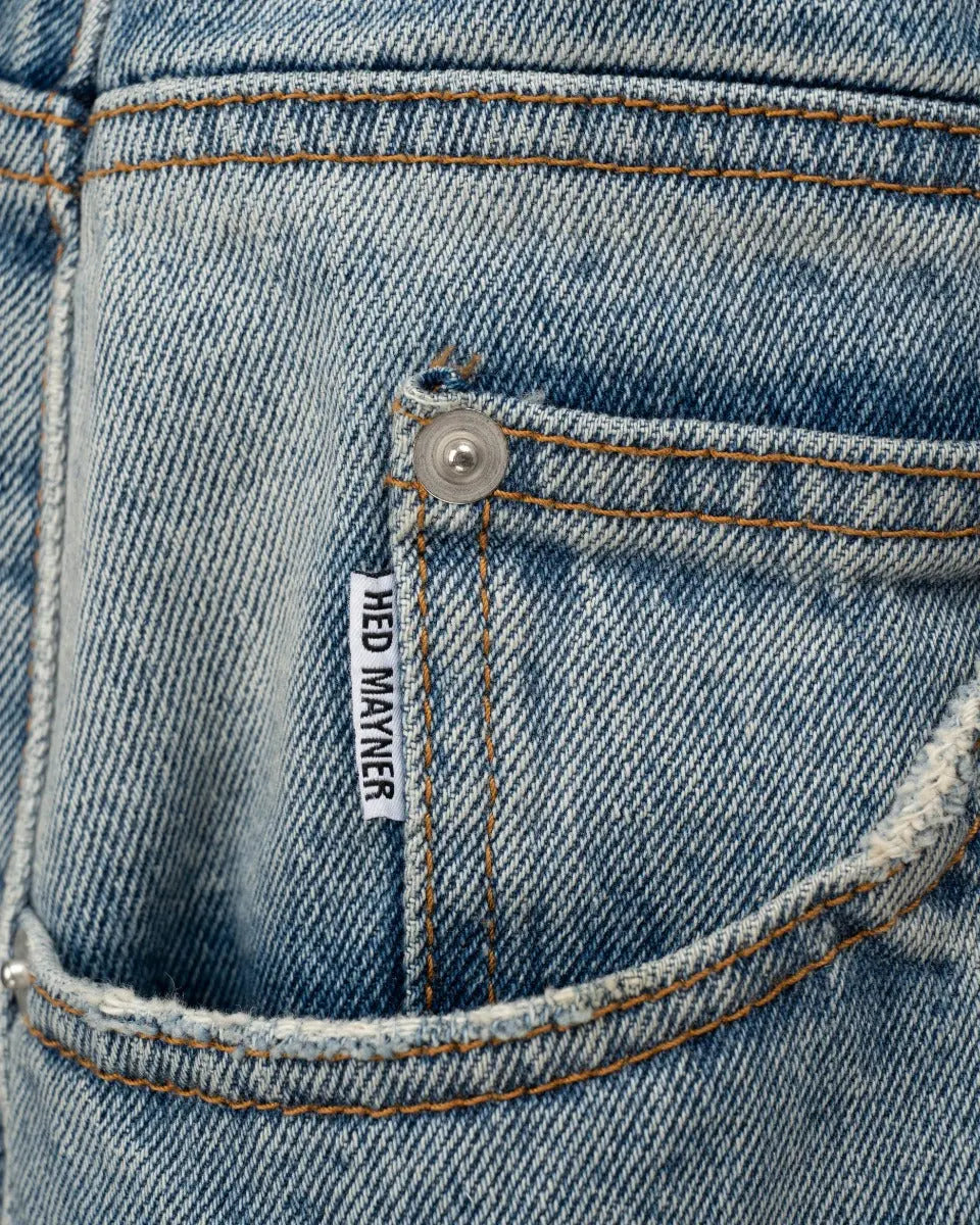Hed Mayner blue faded denim pants Hed Mayner
