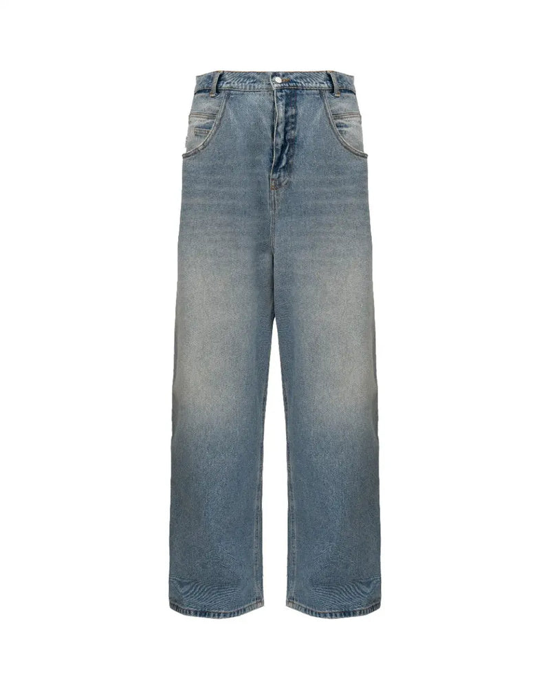 Hed Mayner blue faded denim pants thumbnail