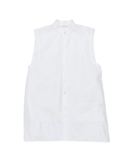 Helmut Lang Apron Panel laced sleeveless white top Helmut Lang