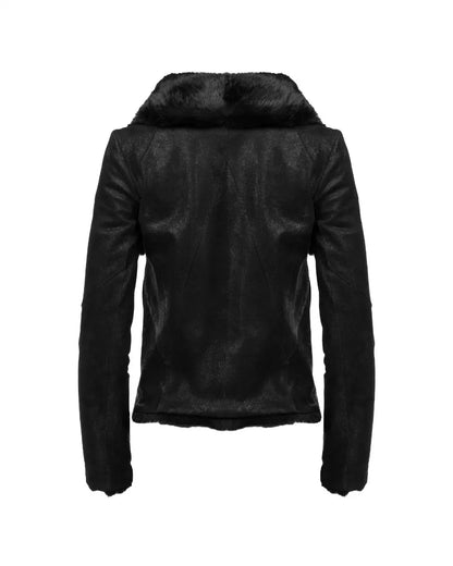 Helmut Lang rabbit fur/lamb leather hooded jacket Helmut Lang