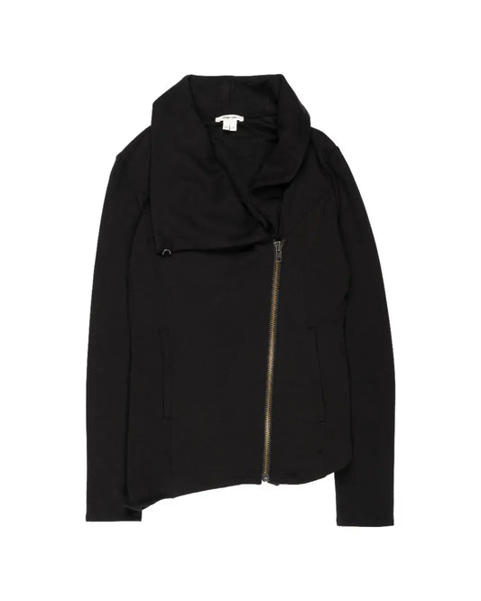 Helmut Lang rayon biker fleece jacket Helmut Lang