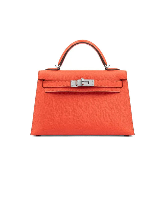 Hermes Kelly Sellier 20 Orange Poppy Epsom (palladium hardware) bag Hermès