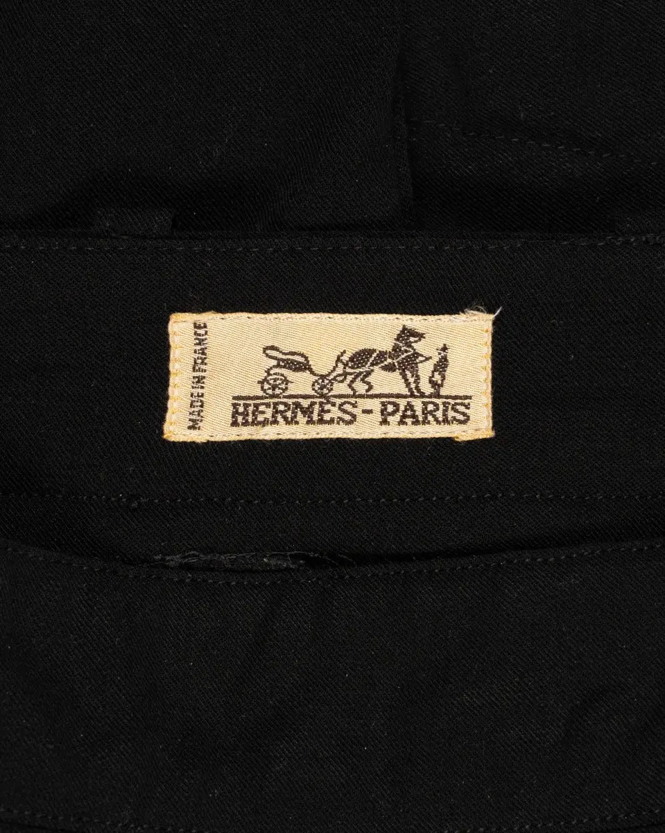 Hermes Breeches black riding woollen pants Hermès